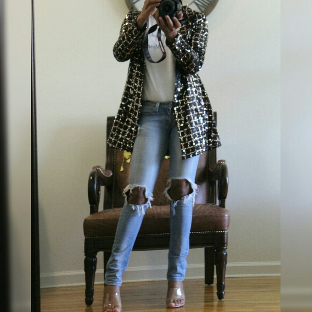 Sequin Blazer Dress -- ONLY 1 LEFT SIZE SMALL!! - Picture 3 of 3